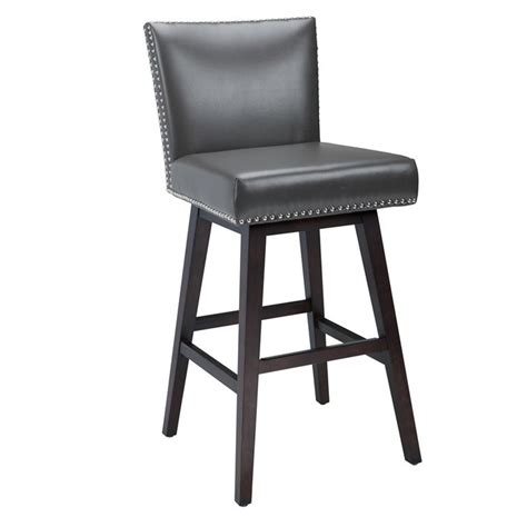 Modern Grey Leather Bar Stools At Tyson Wagner Blog