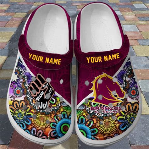 Custom Brisbane Broncos Crocs RobinPlaceFabrics