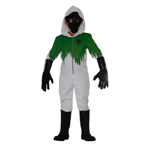 Boys Toxic Waste Halloween Costume Mask Jumpsuit & Gloves - Walmart.com ...