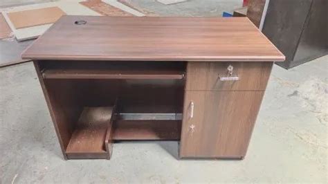 Plywood Rectangular Wooden Office System Table With Storage At Rs 7500