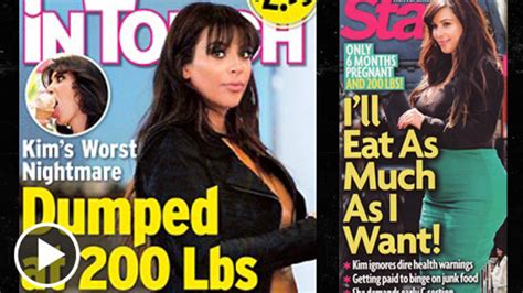 Kim Kardashian -- Getting Her Fill of Absurd Magazine Covers About Weight Gain