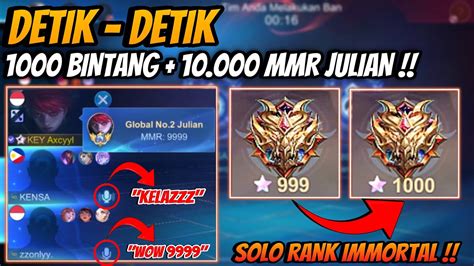 Detik Detik Bintang Mmr Julian Solo Rank Dapet Tim