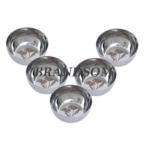 Brandsom Silver Stainless Steel Dinner Bowl For Home At Rs 300 Kg In