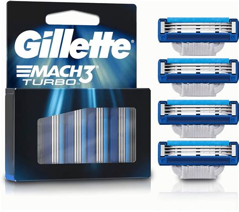 Gillette Mach Turbo Cartucho De Rastrillo Para Afeitar Repuestos