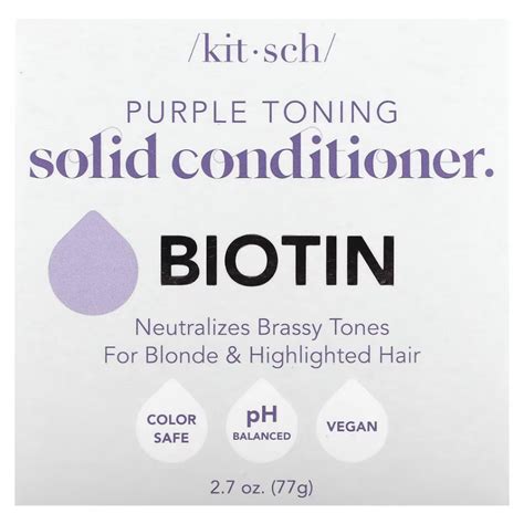 Kitsch Purple Toning Solid Conditioner Bar Biotin Orange Blossom