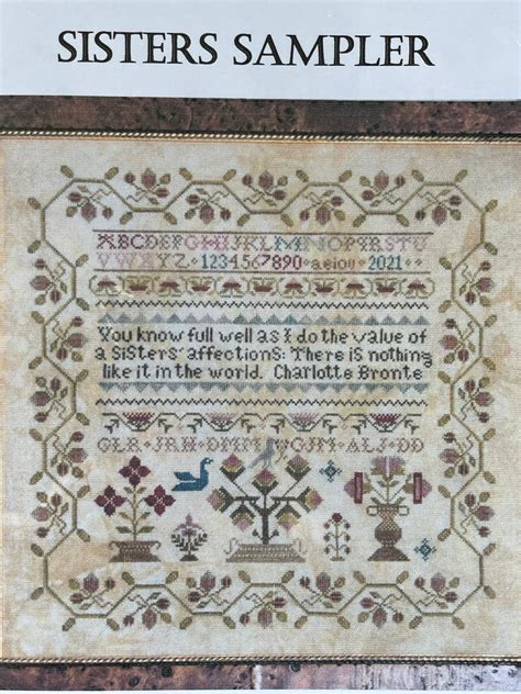 Abby Rose Designs Sisters Sampler Cross Stitch Chart Etsy Australia