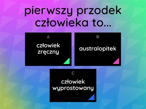 Historia Ycie Pierwszych Ludzi Test