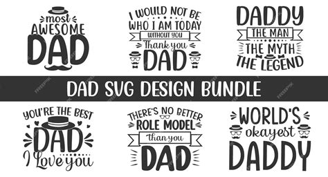 Premium Vector Dad Svg Tshirt Design Bundle