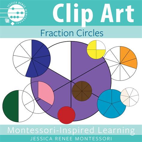 Fraction Circle Fifths Clipart