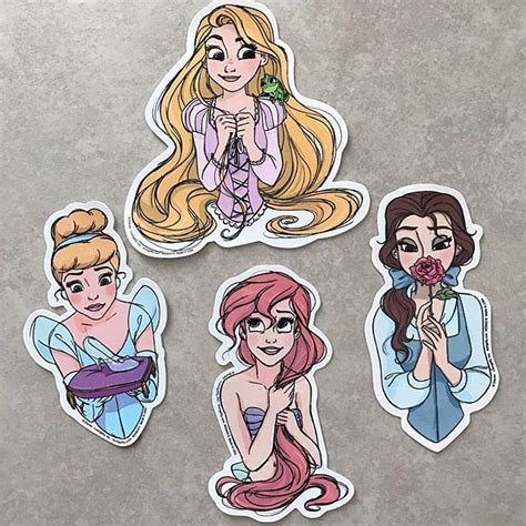 Gorgeous Princess Stickers From Hottopic ️🥀🐭🎨🐠 Pegatinas Bonitas Dibujos De Disney