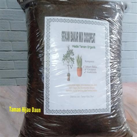 Jual SEKAM BAKAR MIX COCOPEAT MEDIA TANAM ORGANIK KEMASAN 5 KG FK556