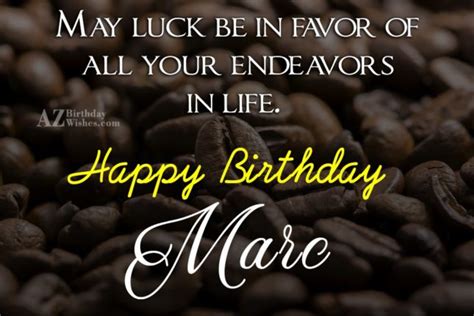 Happy Birthday Marc - AZBirthdayWishes.com