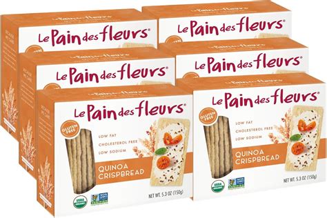 Amazon Le Pain Des Fleurs Organic Quinoa Crispbread Low Sodium