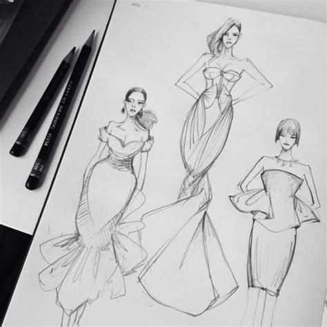 How To Draw Clothes Design Sketches Step By Step