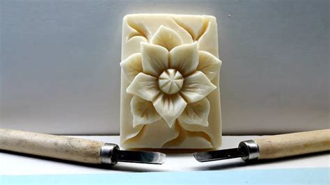 Soap carving tutorial...flower design . | Soap carving, Diy soap ...