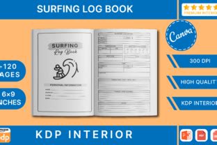 Surf Session Surfing Log Kdp Interior Graphic By Metadesigns Creative