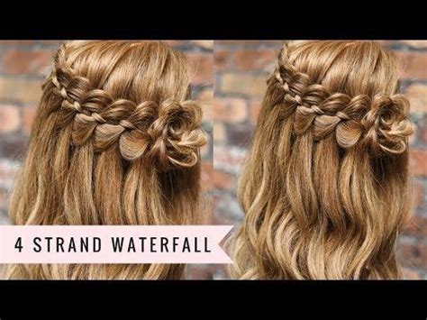 Four Strand Waterfall Braid By Sweethearts Hair Youtube Long