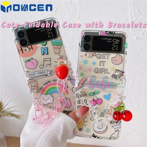 Factory Whole Sale Foldable Phone Cartoon Cute Case For Samsung Galaxy