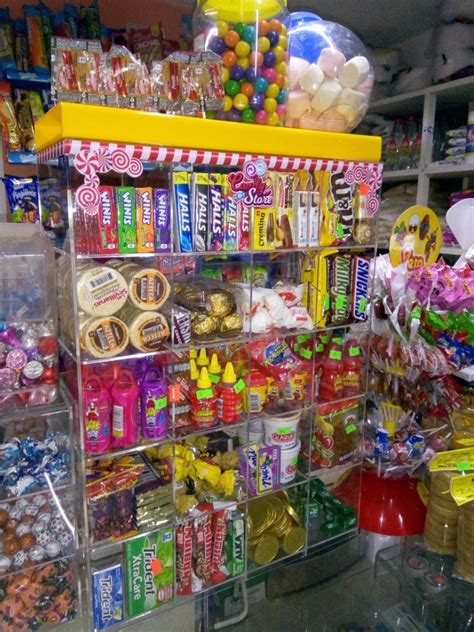 Dulcero En Acrílico Exhibidor De Dulces Para Tiendas Meses Sin