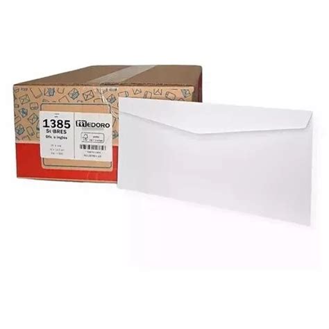 Envelope Obra Medoro Oficio Ingles Branco Kit X Unidades Mercadolivre