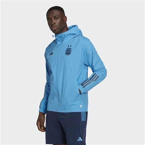 Adidas Campera Argentina Tiro 23 All Weather Azul Adidas Argentina