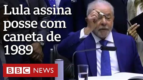 O Momento Em Que Lula Assina Posse Caneta De Eleitor YouTube