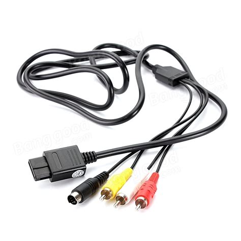 6ft AV TV S Video AV CABLE For Super Nintendo Gamecube 64 SNES NGC N64