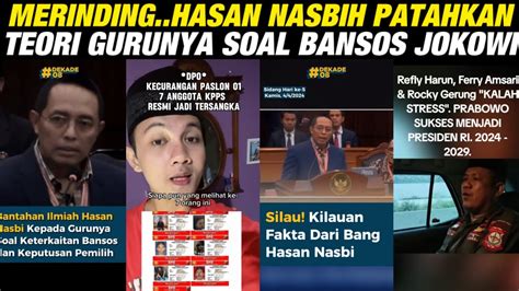 Merinding Pak Hasan Nasbi Patahkan Teori Gurunya Soal Bansos Jokowi