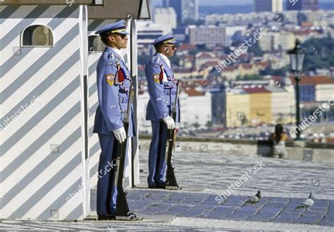 Guards Main Gate Prague Castle Prazsky Editorial Stock Photo Stock