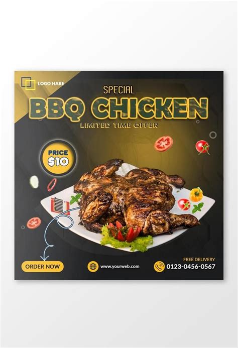 BBQ Chicken Flyer Design