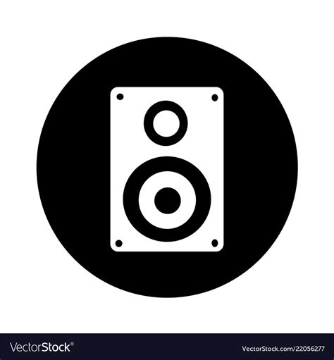 Audio Speakers Icon Design Royalty Free Vector Image