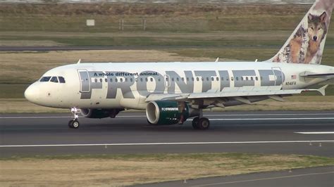 Frontier Airlines A319 N941FR Landing Portland Airport PDX YouTube