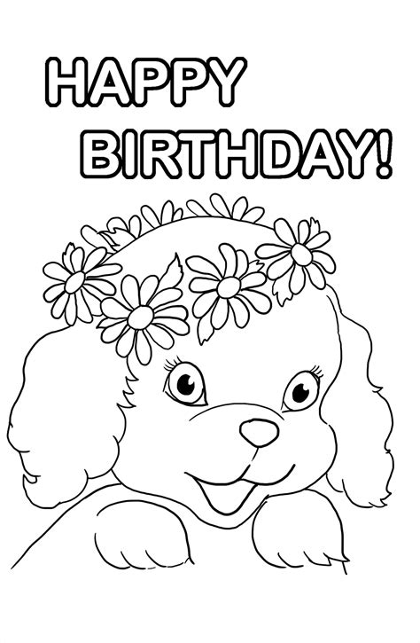 Printable Birthday Coloring Pages