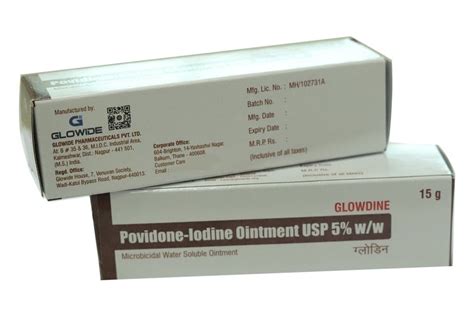 Povidone Iodine Ointment USP 5 W W Packaging Size 15g Cream At Rs