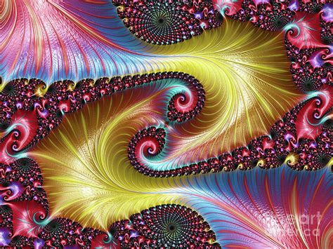 Colorful Fractal Dreams Digital Art By Elisabeth Lucas Fine Art America