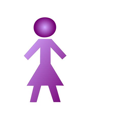 Stick Figure Female Woman Character Simple Drawing Png