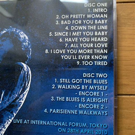 Yahoo オークション GARY MOORE BLUES AT FORUM 20100428