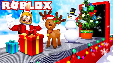 Scappiamo Dalla Fabbrica Di Natale Su Roblox Youtube