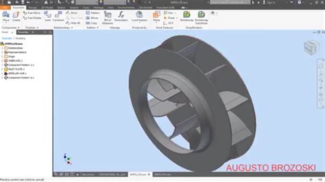 Autodesk Inventor Centrifugal Fan Youtube