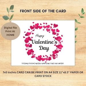 Valentine Card for Long Distance Relationship Boyfriend Girlfriend ...