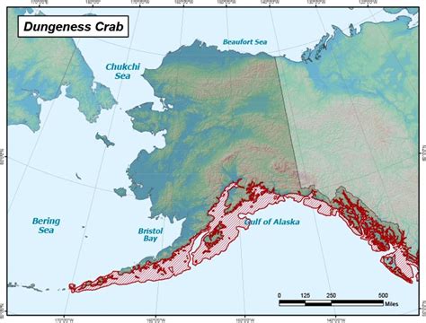 Dungeness Crab Range Map, Alaska Department of Fish and Game