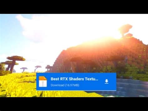 Rtx Shaders Mcpe Super Realistic Mcpe No Lag Support Low