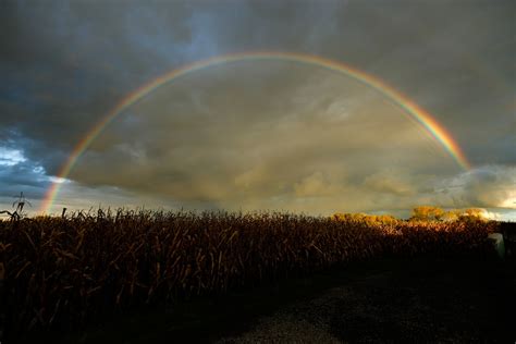 Regenbogen Himmel Landschaft Kostenloses Foto Auf Pixabay