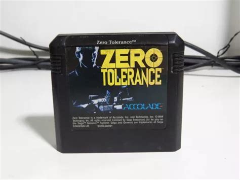 Zero Tolerance Original Sega Mega Drive Genesis Fita Parcelamento Sem