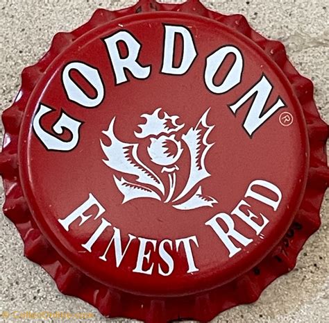 Gordon Bottle Caps Beer Belgium Color Red Format 26 Mm