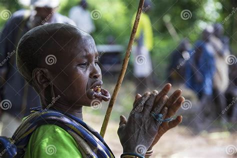 Women From The African Tribe Mursi Ethiopia Editorial Photo Image Of