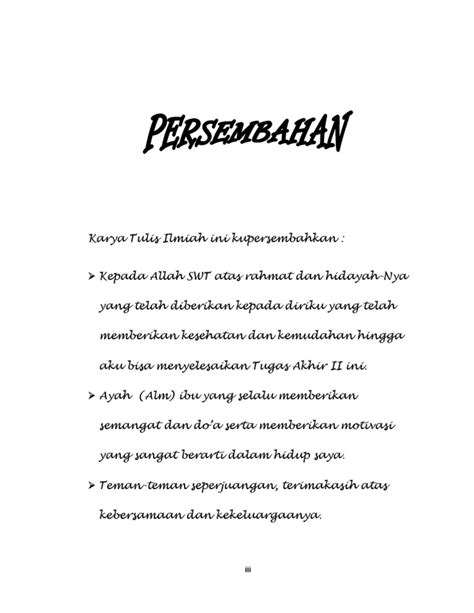 Lembar Persembahan Pdf