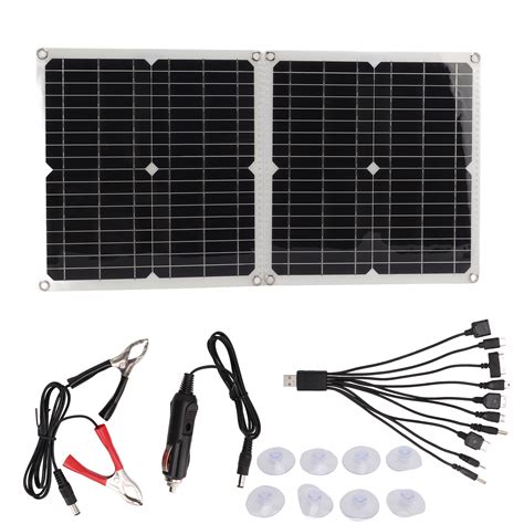 Outdoor Charging Solar Panel 50w Foldable Usb Monocrystalline Solar Panel Kit For Mobile Phone