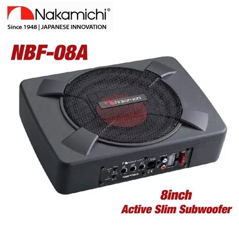 Nakamichi NBF 08A Nderseat Woofer 8 1000W Car Active Slim Subwoofer