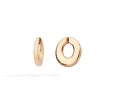 Pomellato Rose Gold Iconica Hoop Earrings Meridian Jewelers